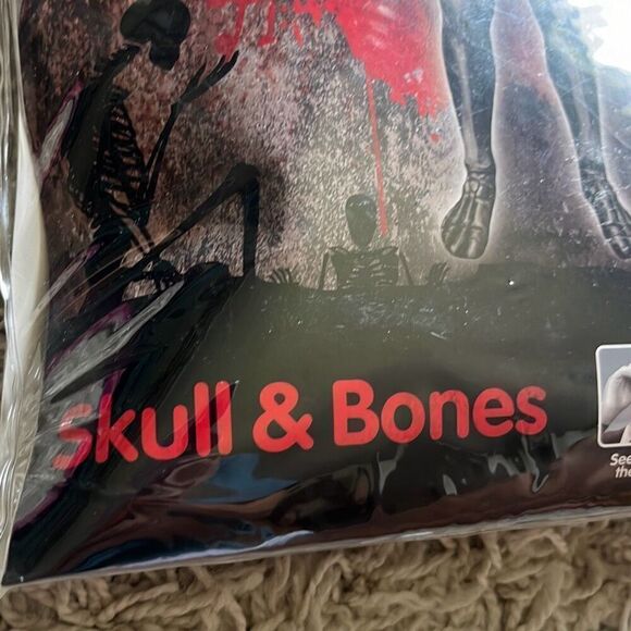 NEW ADULT MORPH SKULL BONES HALLOWEEN COSTUME SIZE XL XLARGE Full Body - Picture 4 of 9